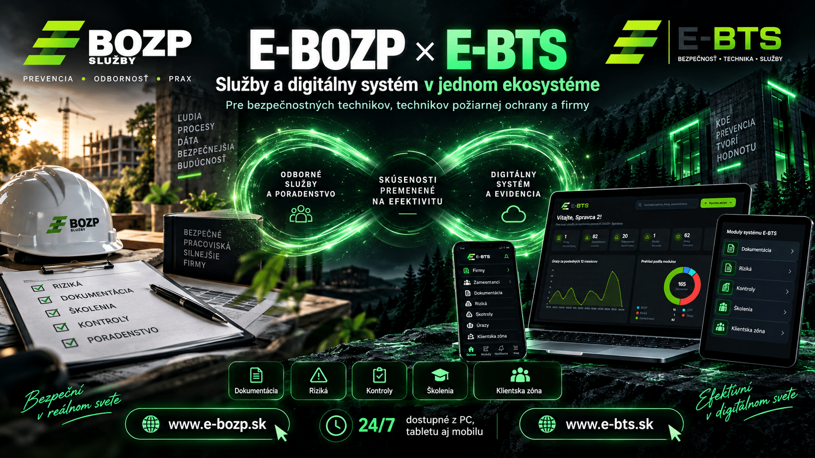 Digitálne BOZP a OPP v prepojenom systéme E-BTS